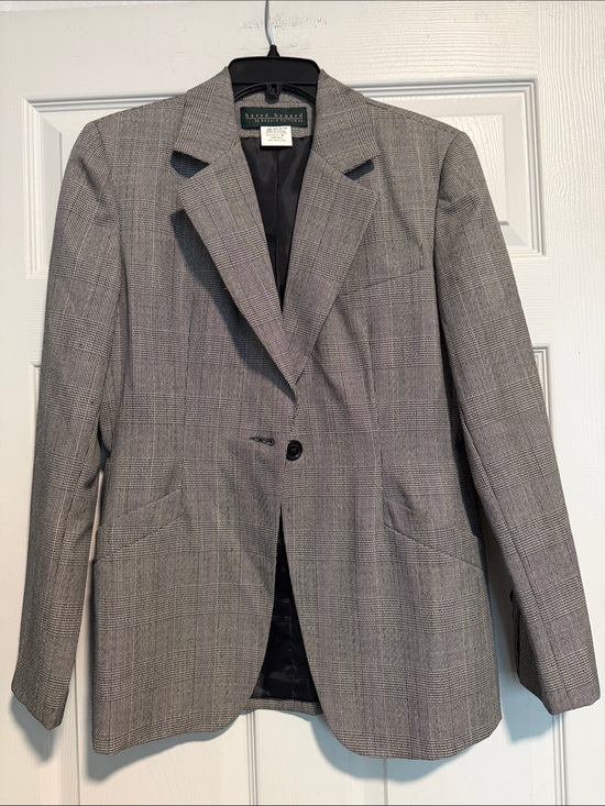 Harve Benard Jackets & Blazers - Harvé Benard Black and Green Label Wool Blazer